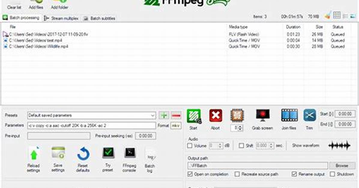 Batch Convert Mp4 with Ffmpeg