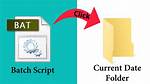 Batch Script to Create Folder with Date and Subfolders