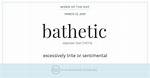 Bathetic Definition