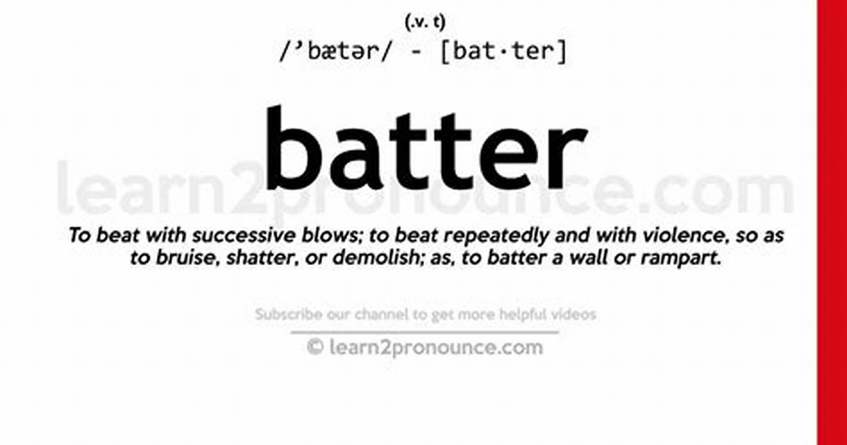 Batter Definition