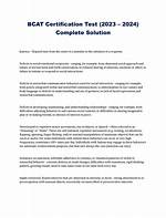 Bcat Certification