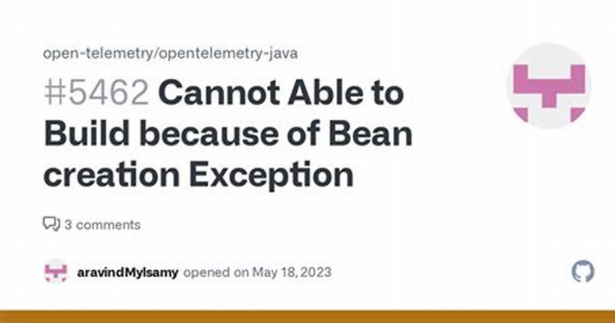 Bean Creation Error When Starting Spring Boot Application