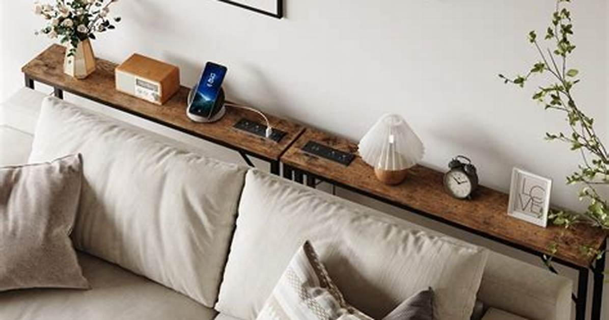 Behind Sofa Table