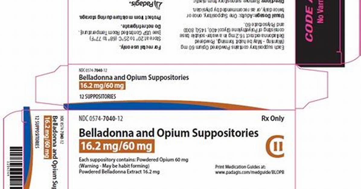 Belladonna Suppository