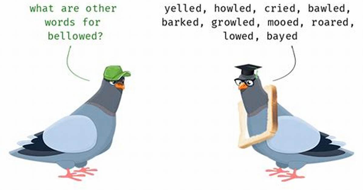Bellowed Synonym