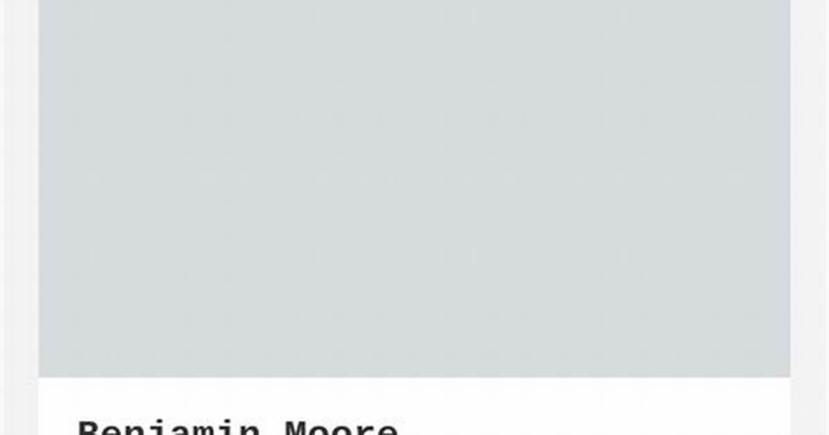 Benjamin Moore Gray Cloud