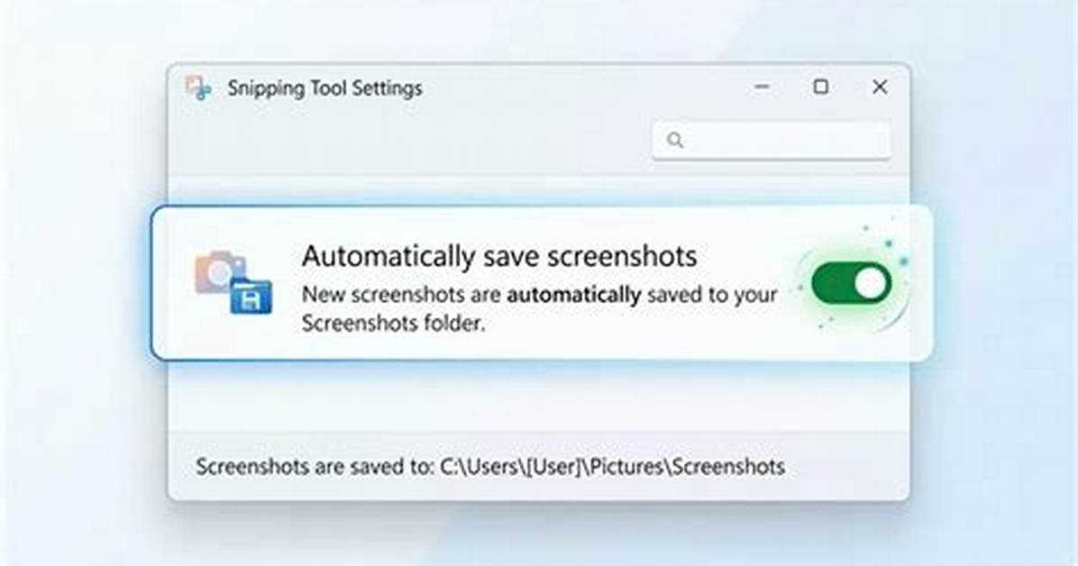Best Answer: Does Snipping Tool Save Automatically Windows 10?