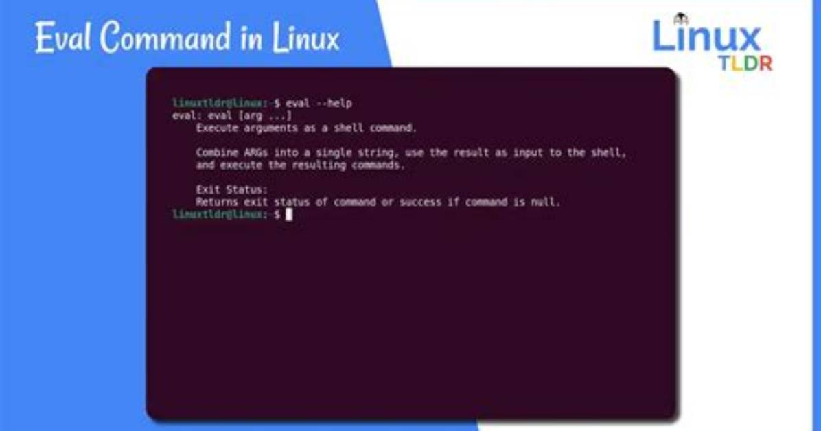 Best Answer: What Does Eval Command Do in Linux?
