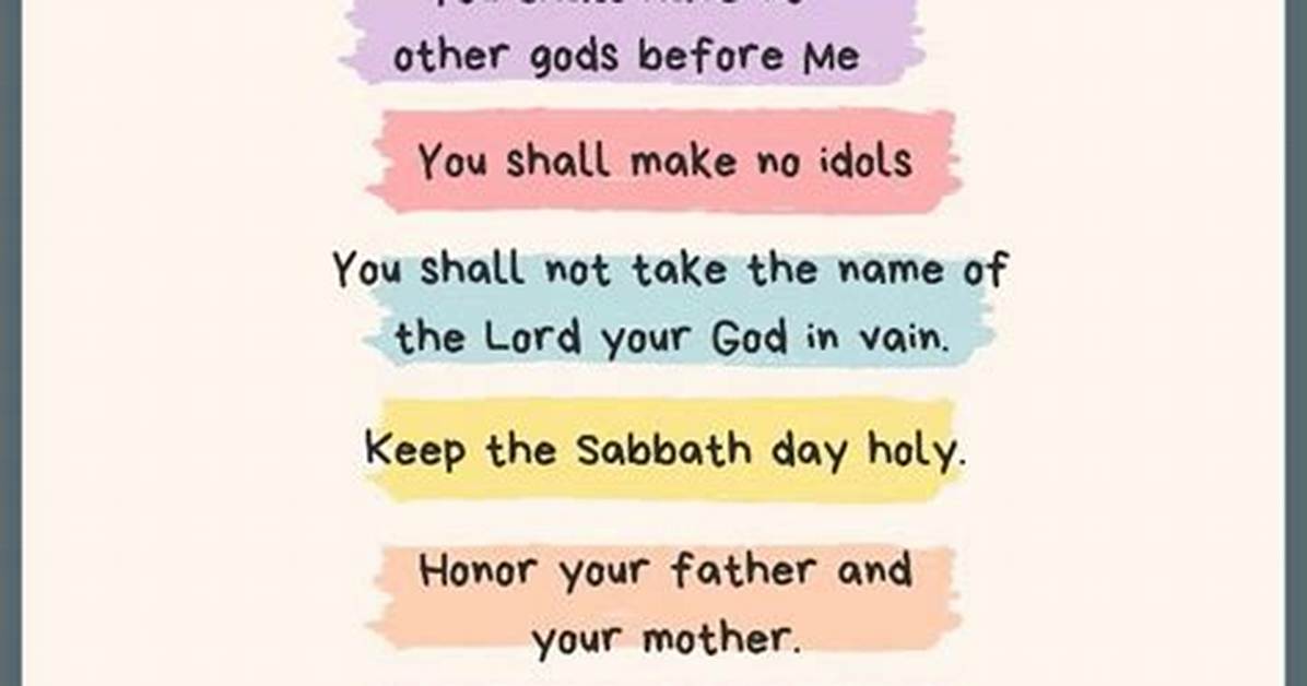 Bible 10 Commandments