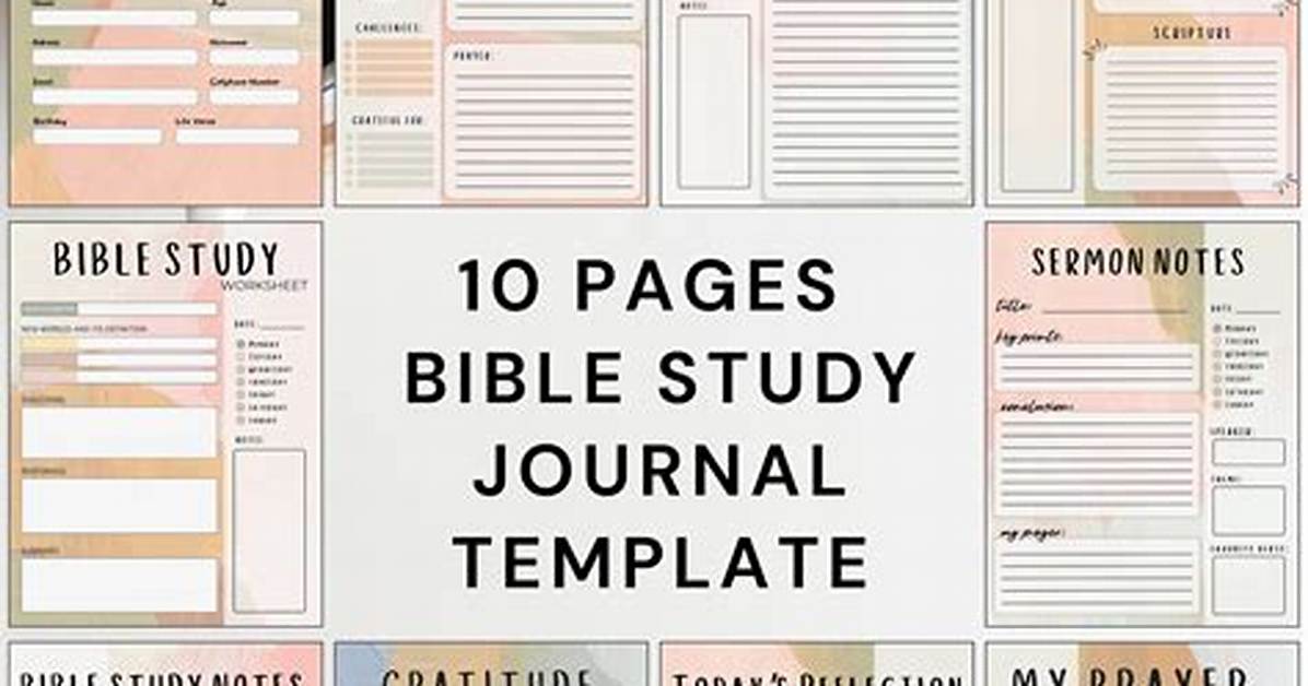 Bible Study Journal