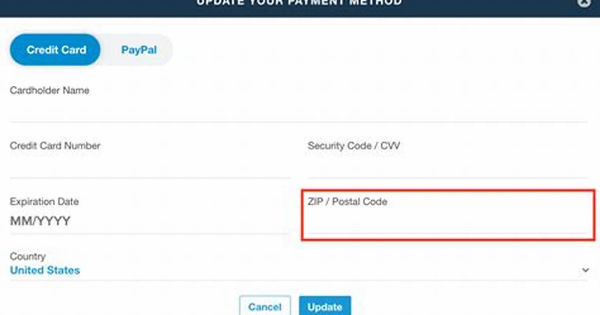 Billing Postal Code Meaning