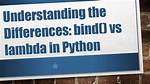 Bind vs Lambda?