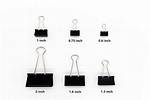 Binding Clip Sizes