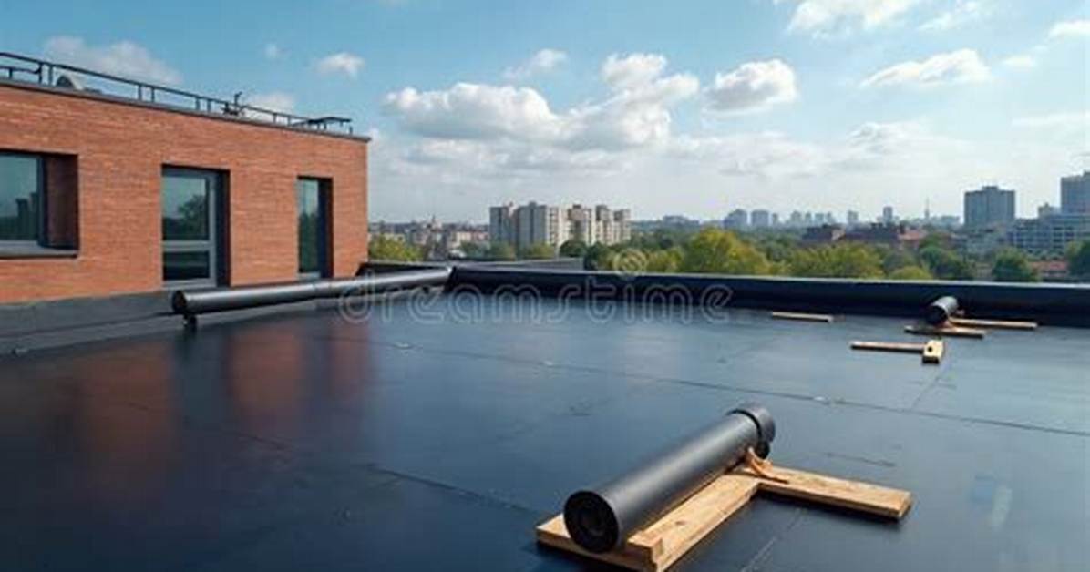 Black Rooftop Material