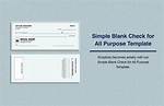 Blank Check Template