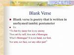 Blank Verse Example
