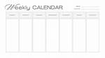 Blank Weekly Calendar
