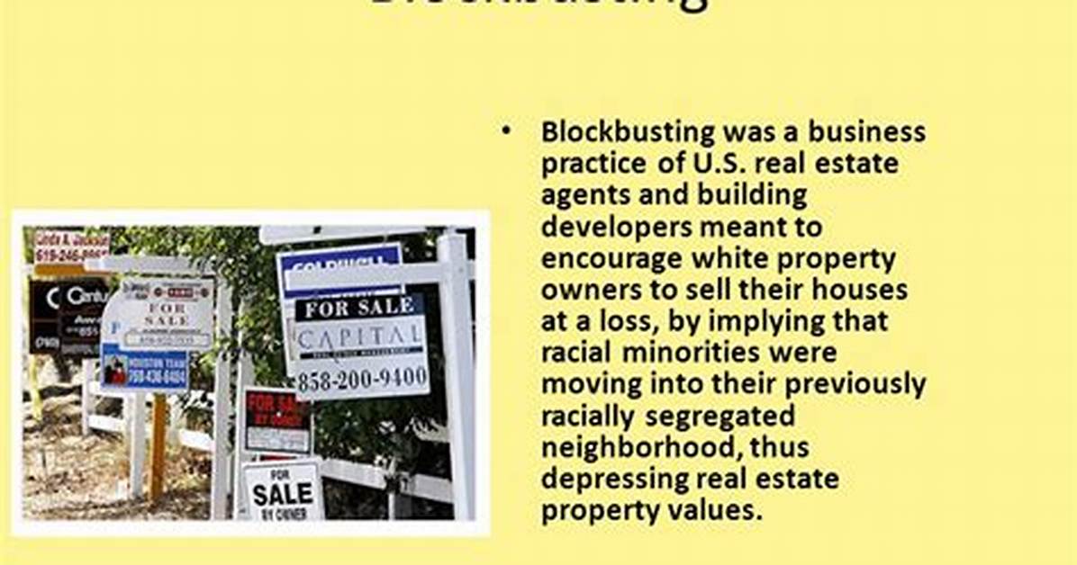 Blockbusting Definition
