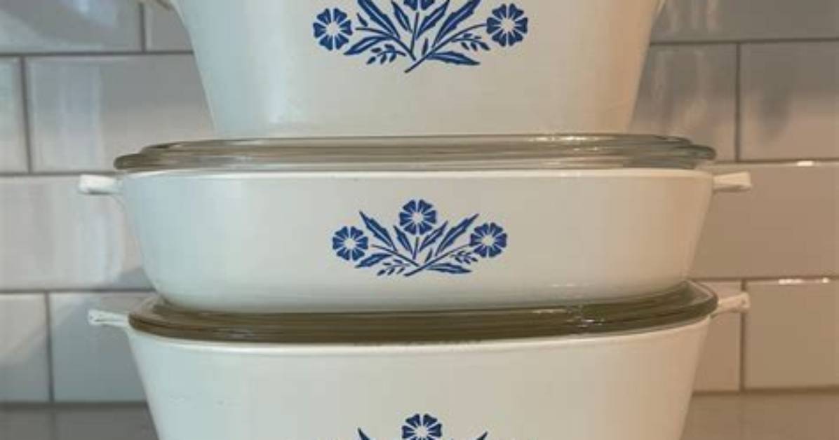 Blue Cornflower Corningware