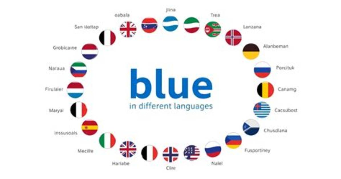Blue Different Languages