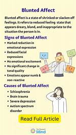 Blunted vs Flat Affect