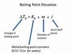 Boiling Point Elevation Formula