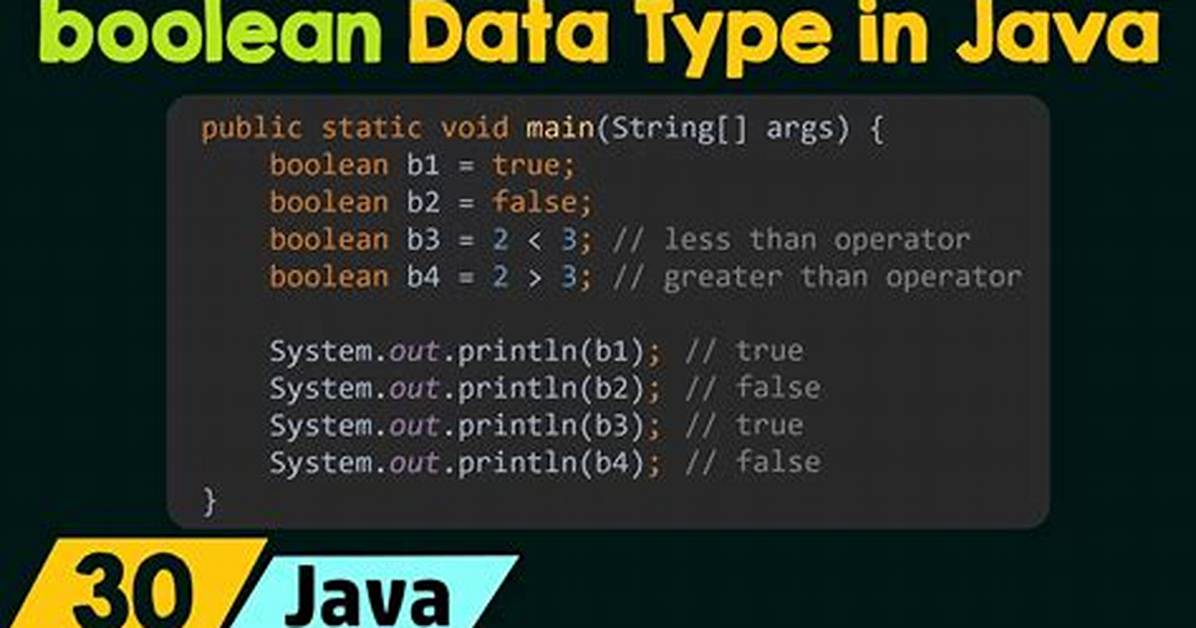 Boolean in Java