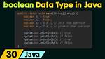 Boolean in Java