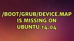 /Boot/Grub/Device. Map Is Missing on Ubuntu 14.04