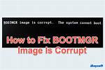 Bootmgr Image Is Corrupted. .. the System Cannot Boot