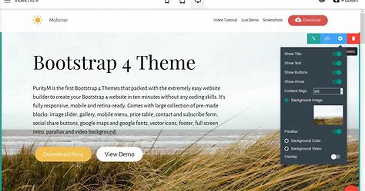 Bootstrap 4: How to Include a Background Image Without Css