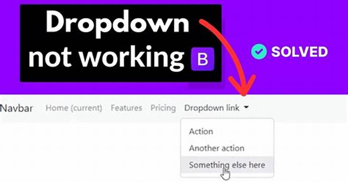 Bootstrap Dropdown Not Working