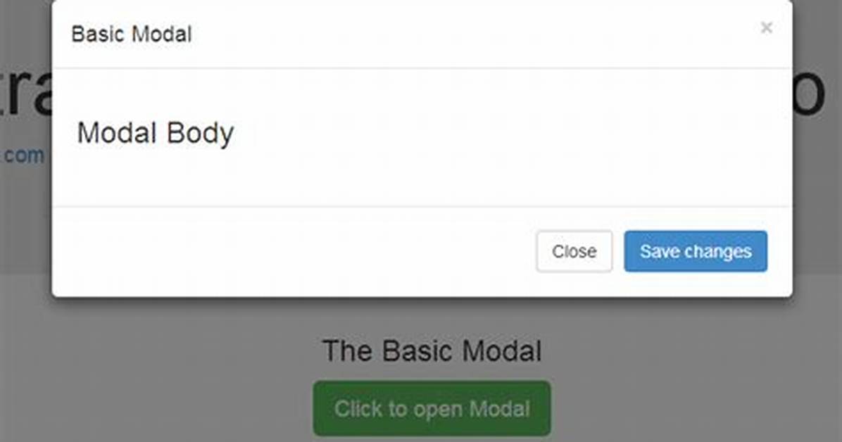Bootstrap Modal Link