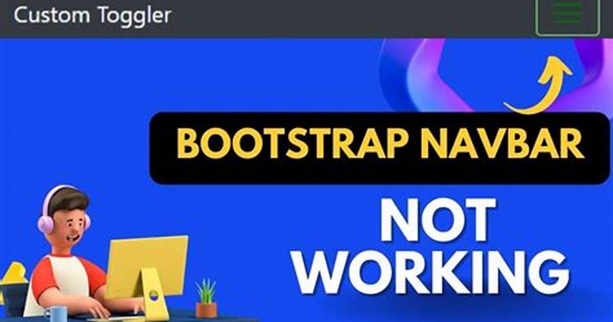 Bootstrap Navbar Toggle Button Not Working