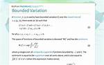 Bounded Variation Is Bounded