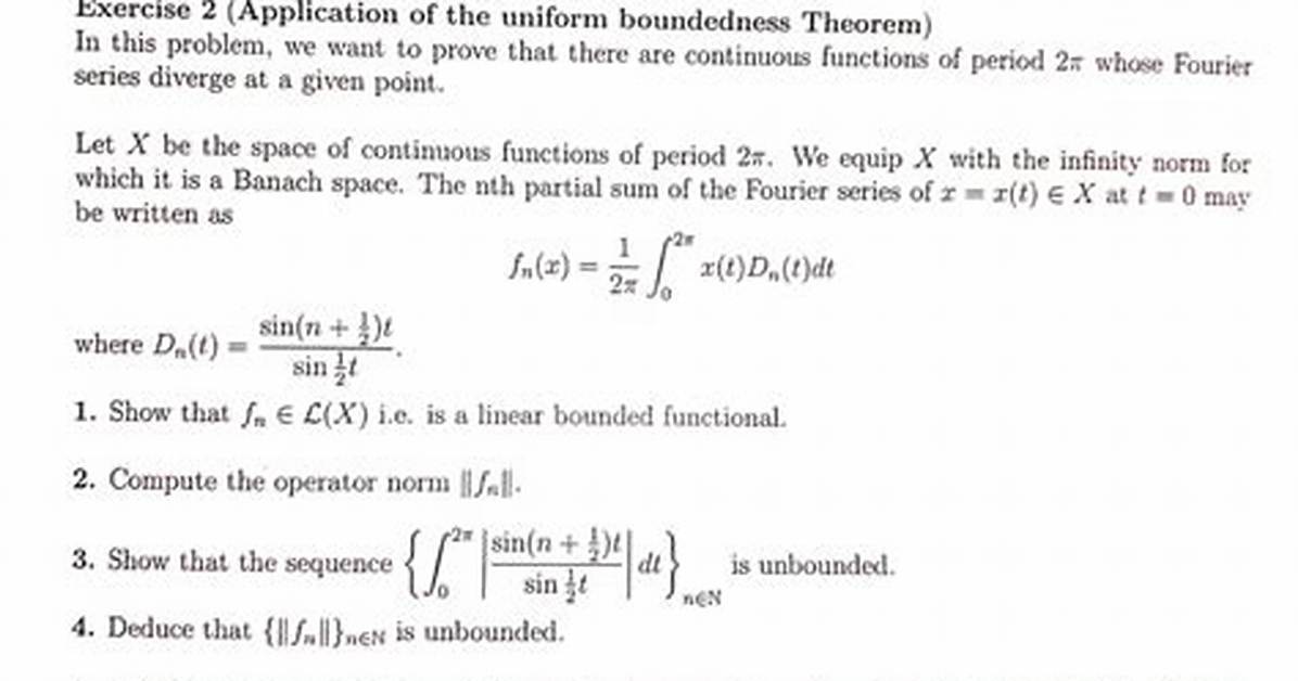 Boundedness Theorem for Continuous Functions Question