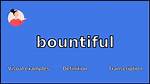 Bountifully Definition