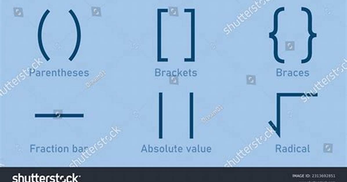 Brackets in Math