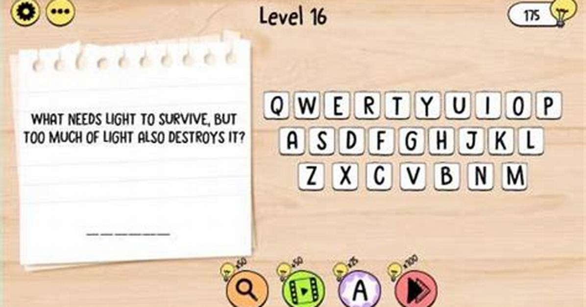 Brain Test Tricky Words Level 167 Answer