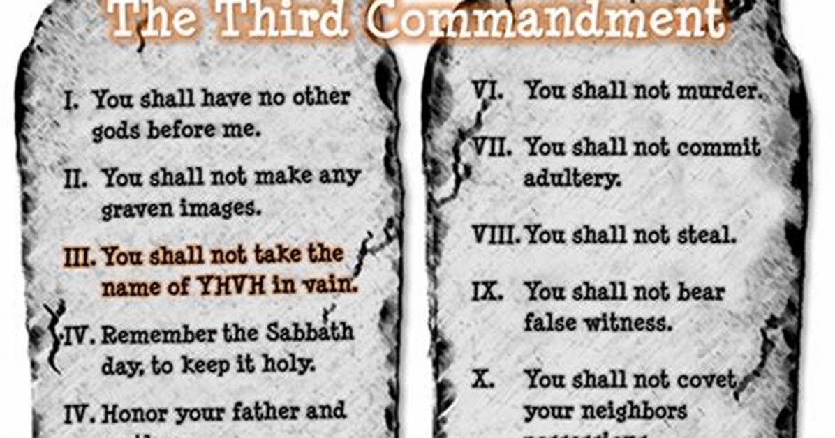 Break a Commandment