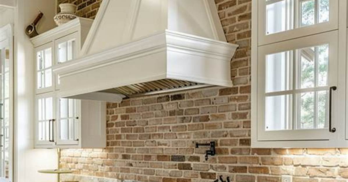 Brick Kitchen Backsplash