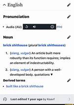 Brick Urban Dictionary