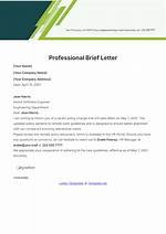 Brief Letter
