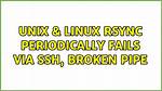 Broken Pipe with Remote Rsync Between Two Servers