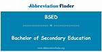 Bsed Meaning