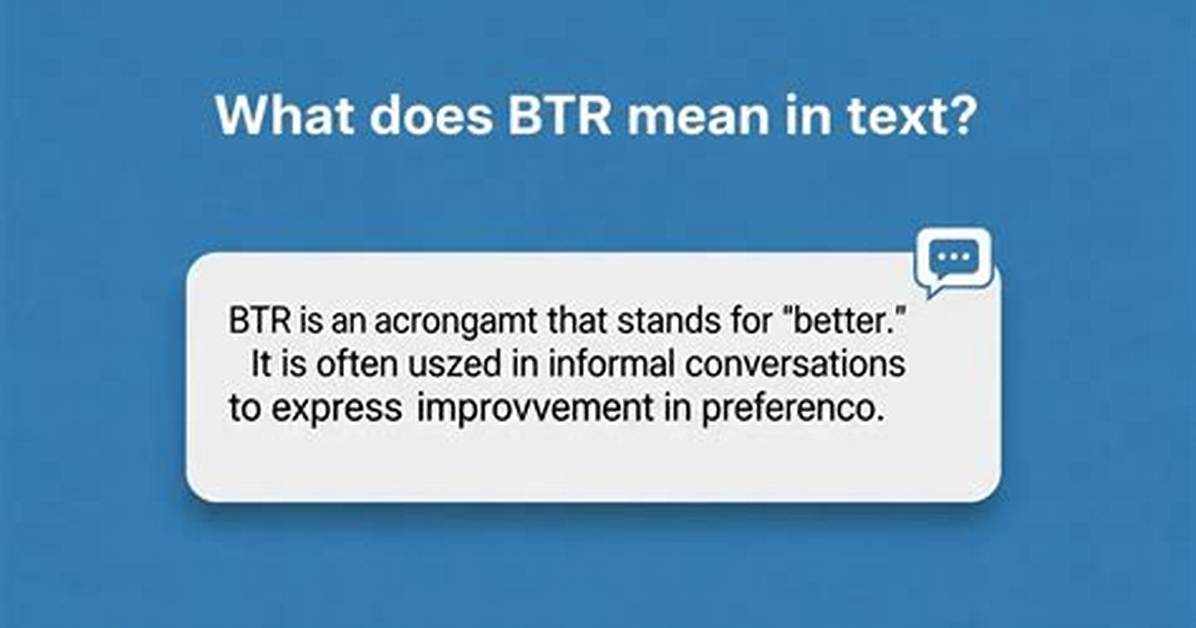 Btr Meaning