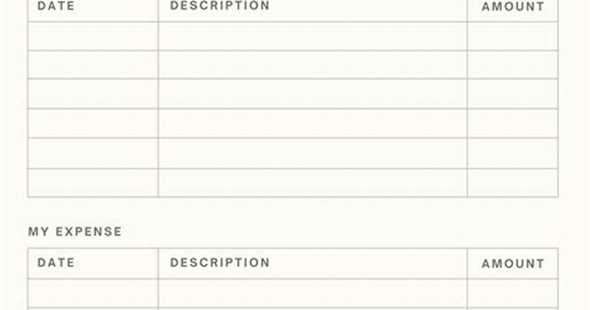 Budget Sheet Template