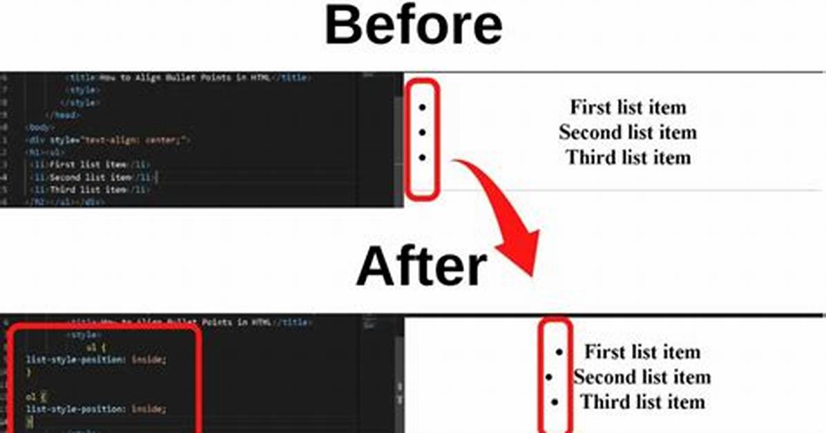 Bullet Point Html