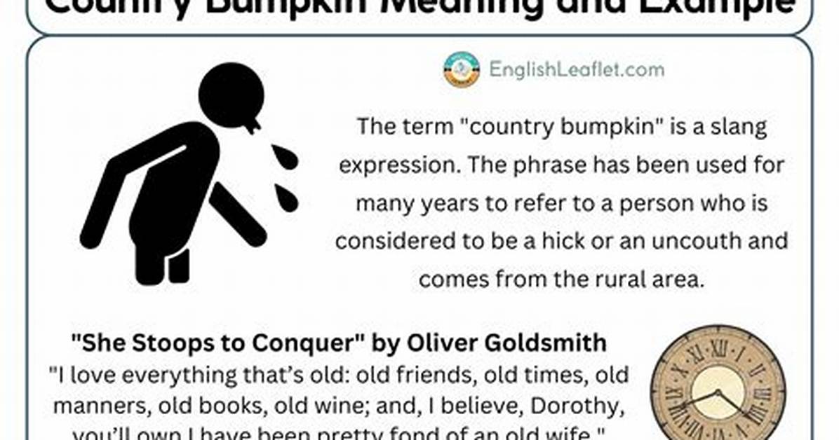Bumpkin Definition