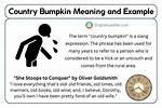 Bumpkin Definition